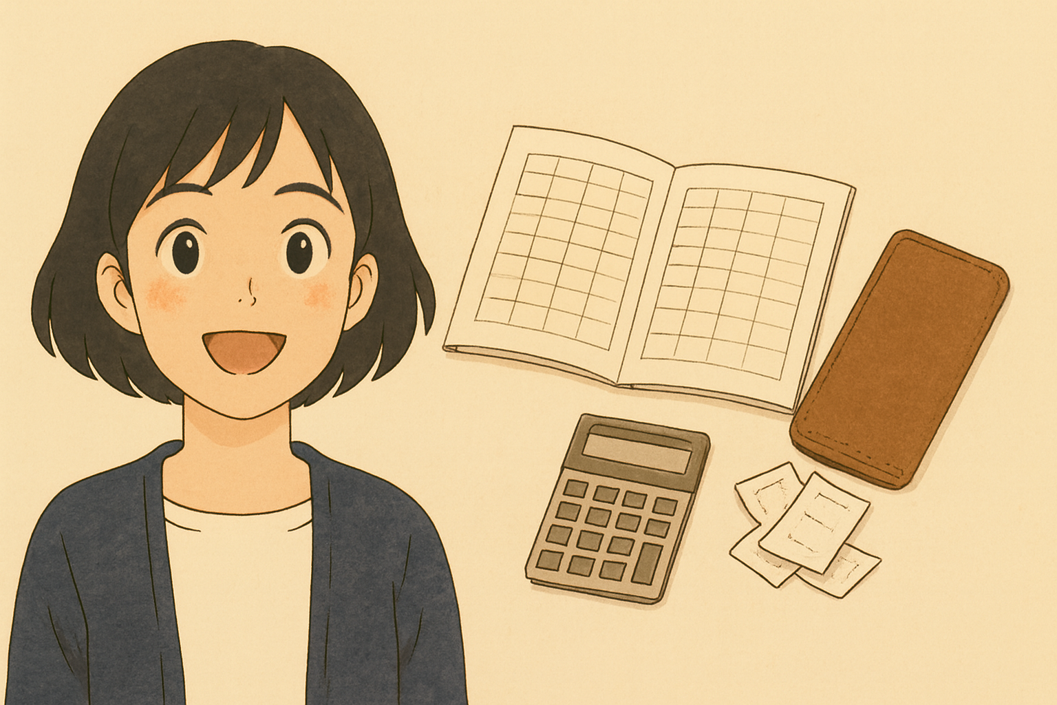 家計簿が続かなくても使途不明金は消せます。決済を2つに絞って月1回15分だけ