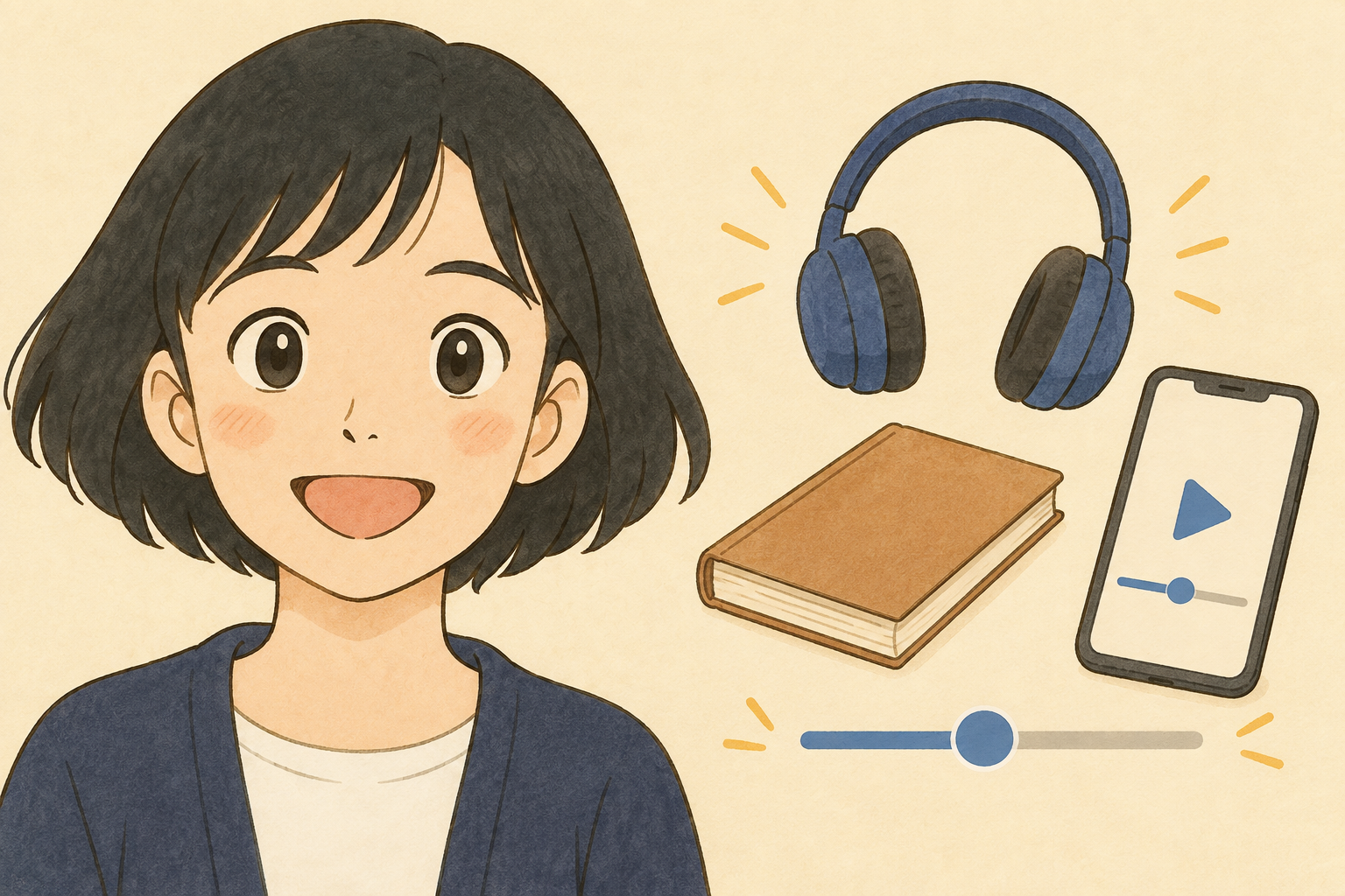 Audibleの再生速度が本で違う?作品別と標準設定を分けて使う