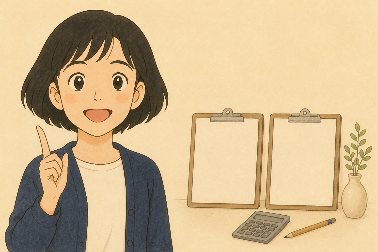 脱毛サロンと美容医療の契約書を比較する女性