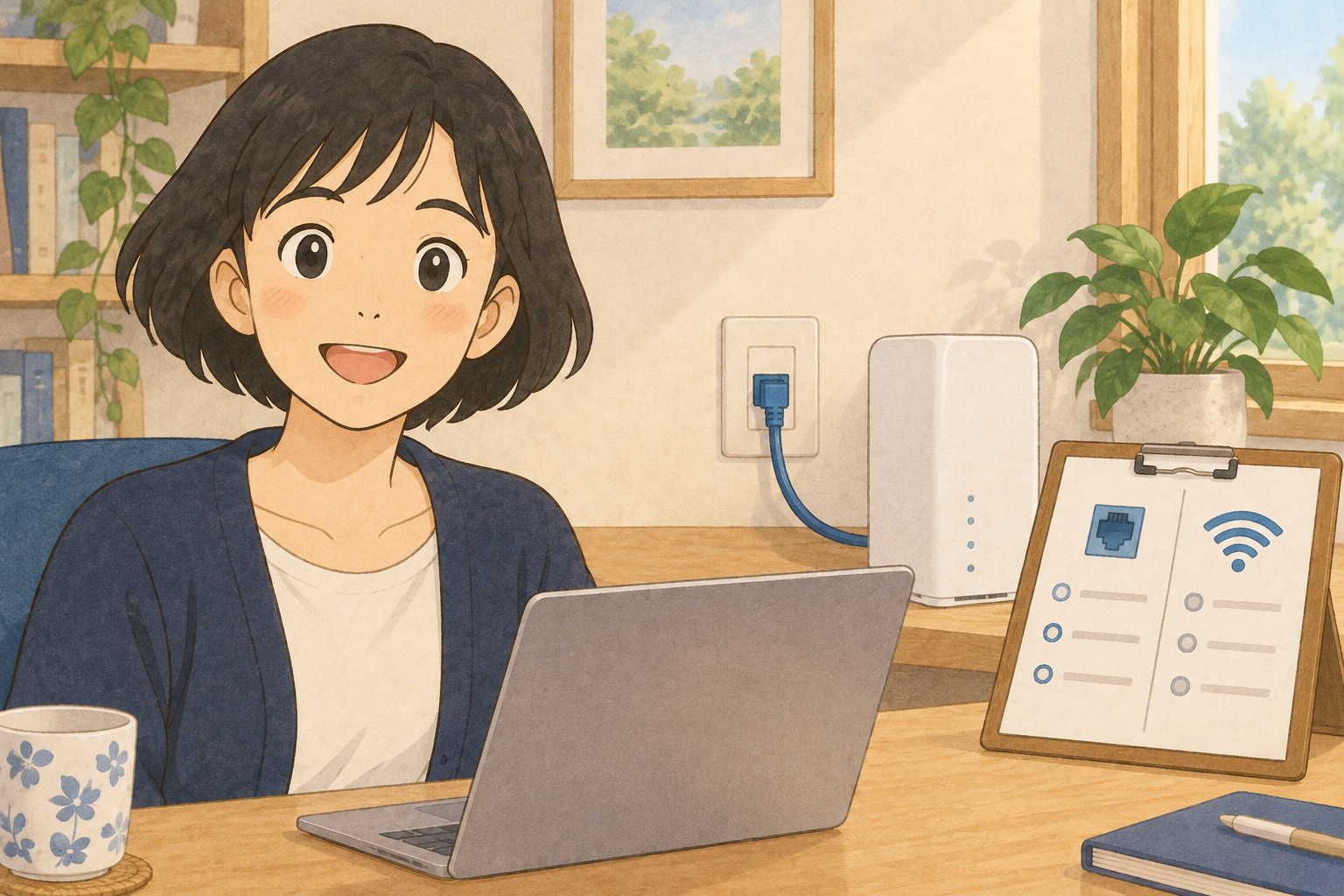 光回線とホームルーターはどちら?在宅ワークで比べる7項目