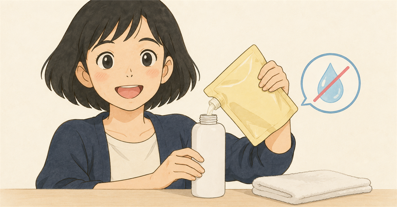 オルビス ザ クレンジングオイルの詰め替え方|ボトルを洗わない理由と5手順