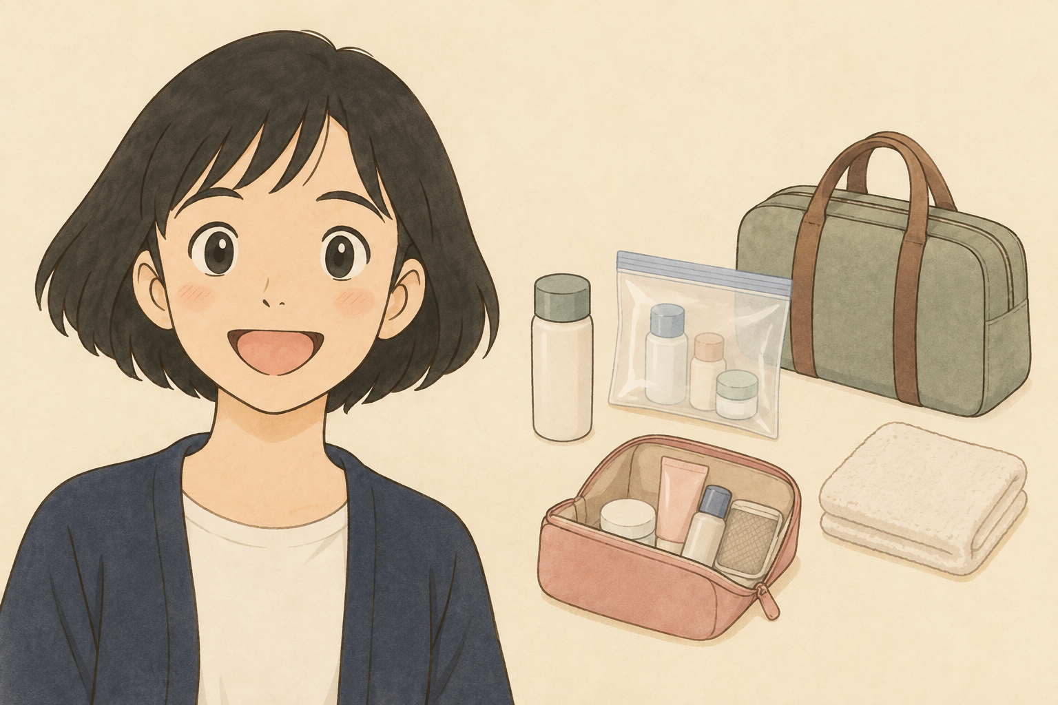 旅行のクレンジング準備|小さく詰める前に、旅先の落とし方を決める