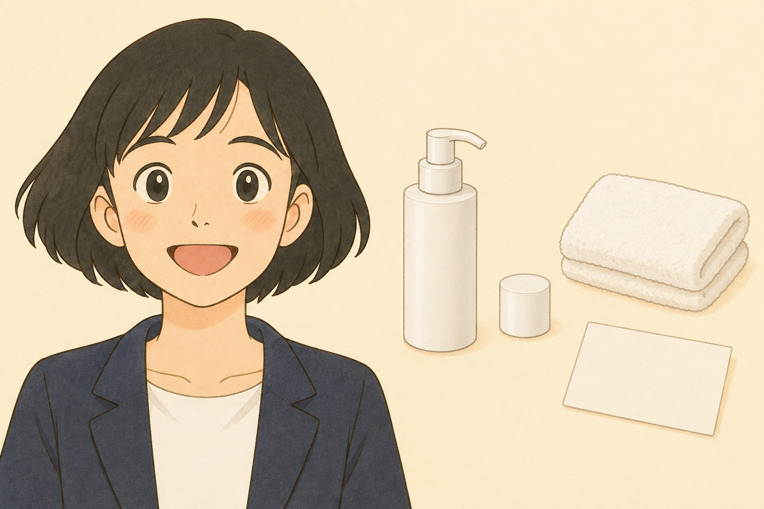 クレンジングリキッドのポンプが上がらない｜力を入れる前に見るキャップと矢印
