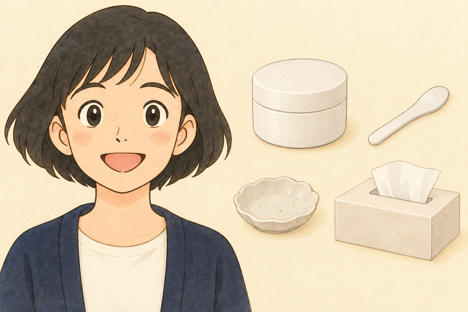 クリームのスパチュラを使い続けるには｜すくった後の置き場所から整える