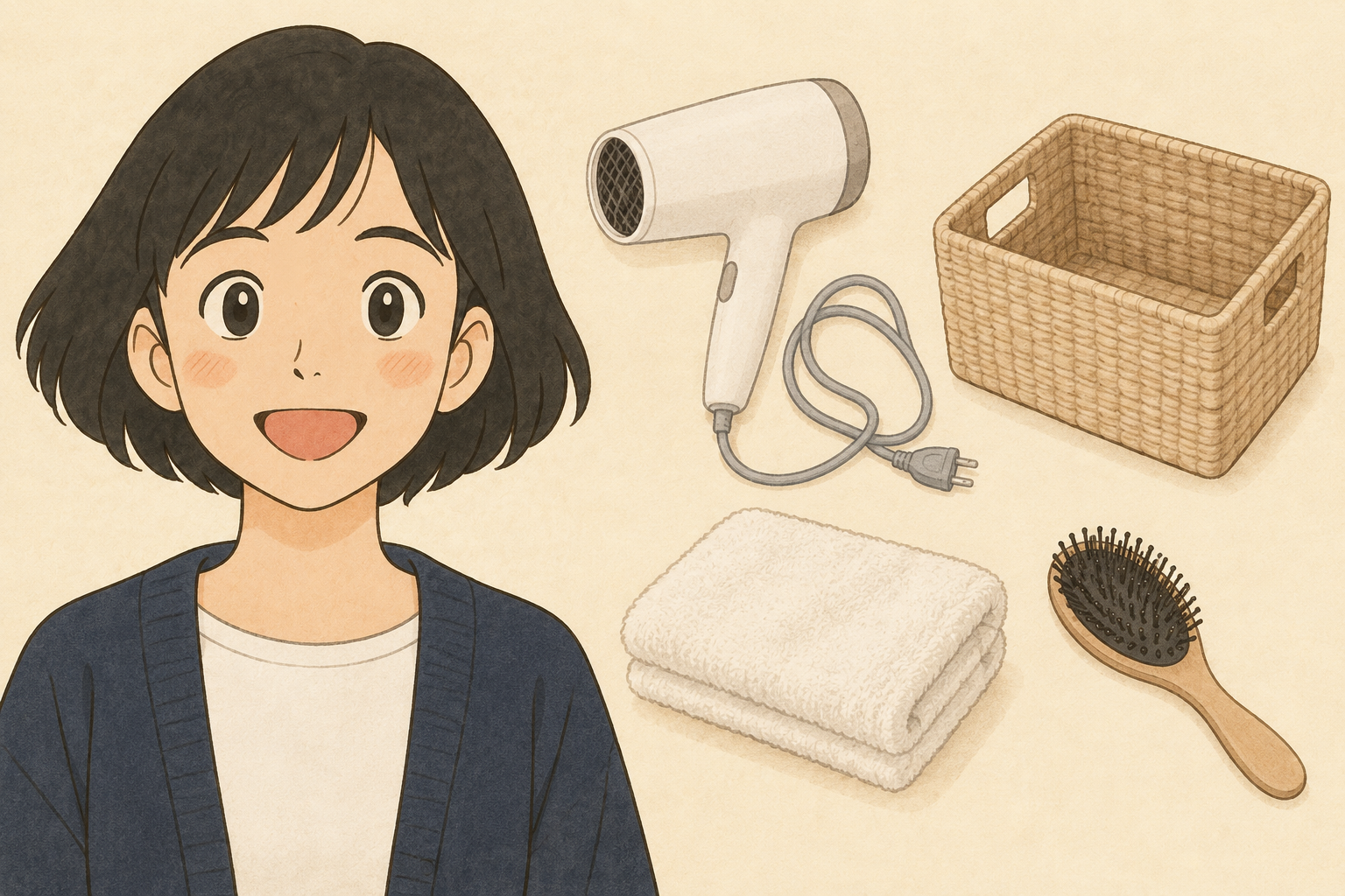ドライヤーのコードを本体に巻いていませんか｜しまう場所から変える収納