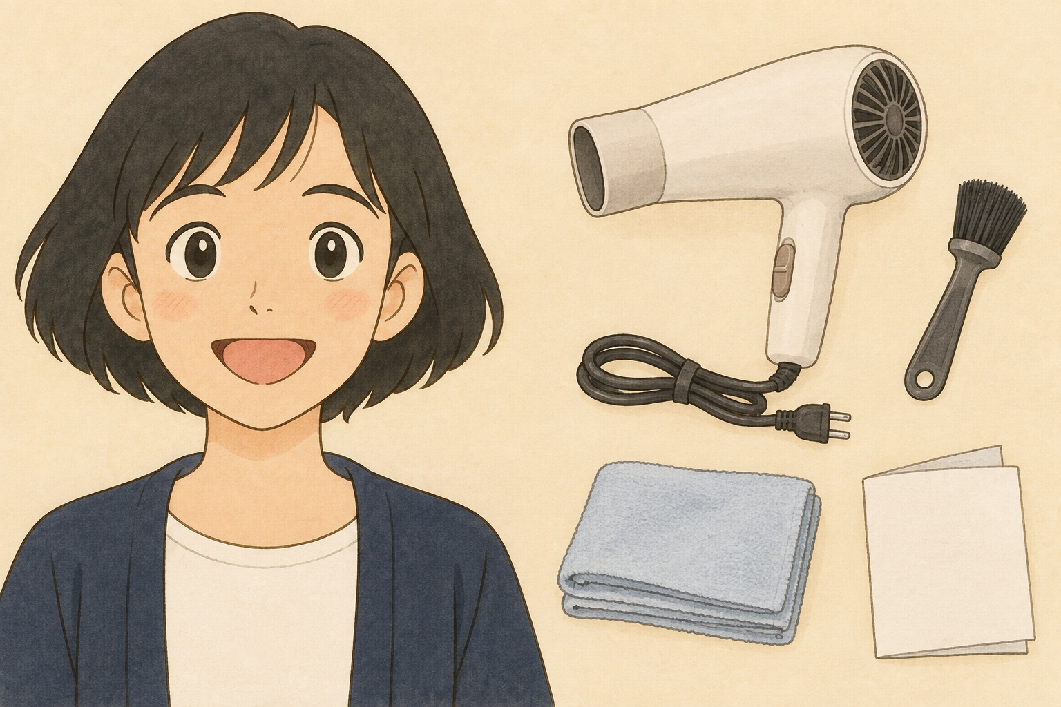 ドライヤーの後ろにほこりが見えたら｜吸込口と吹出口の手入れを分ける