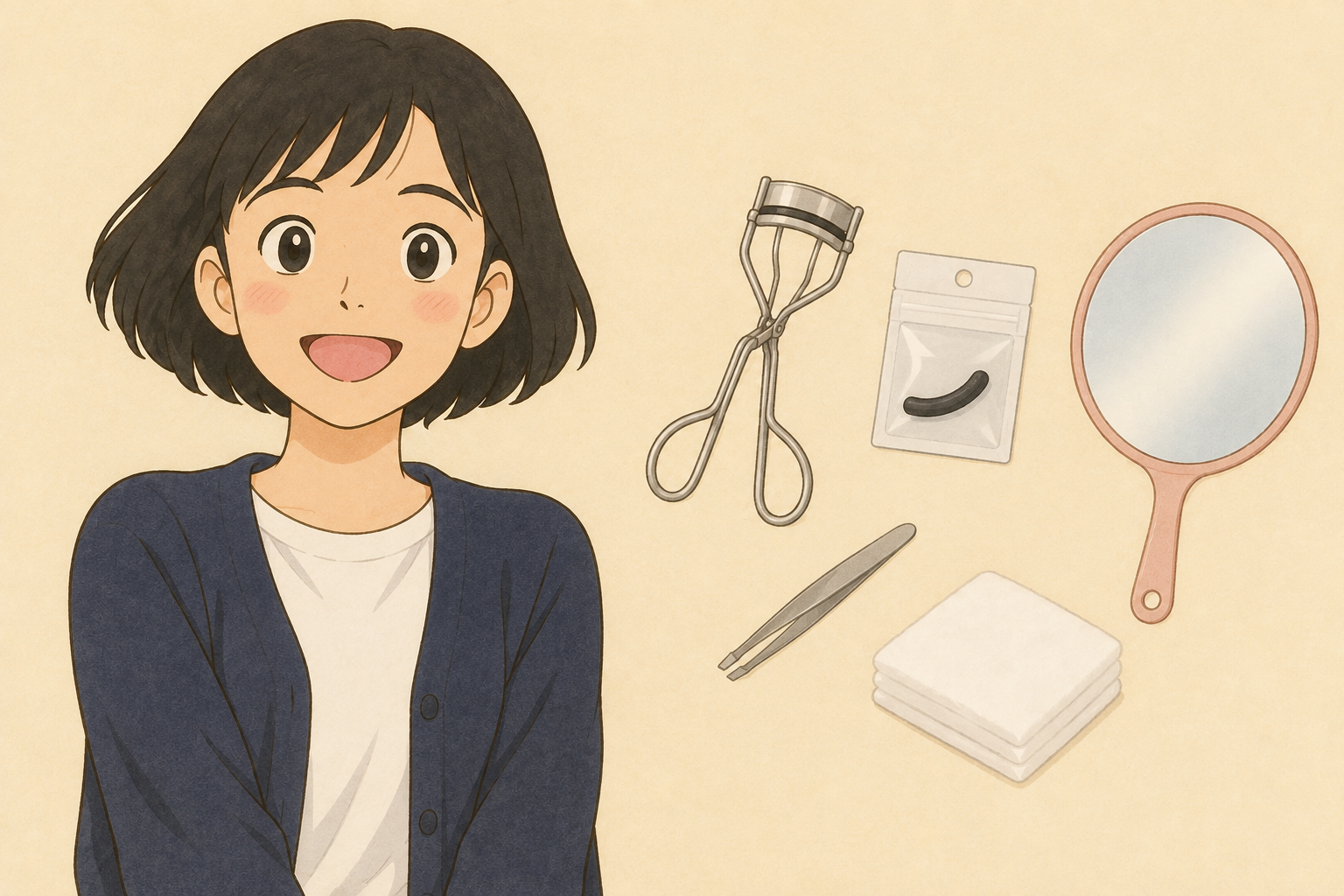 ビューラーの替えゴムがはまらない｜押し込む前に見るサイズ・向き・溝の3か所