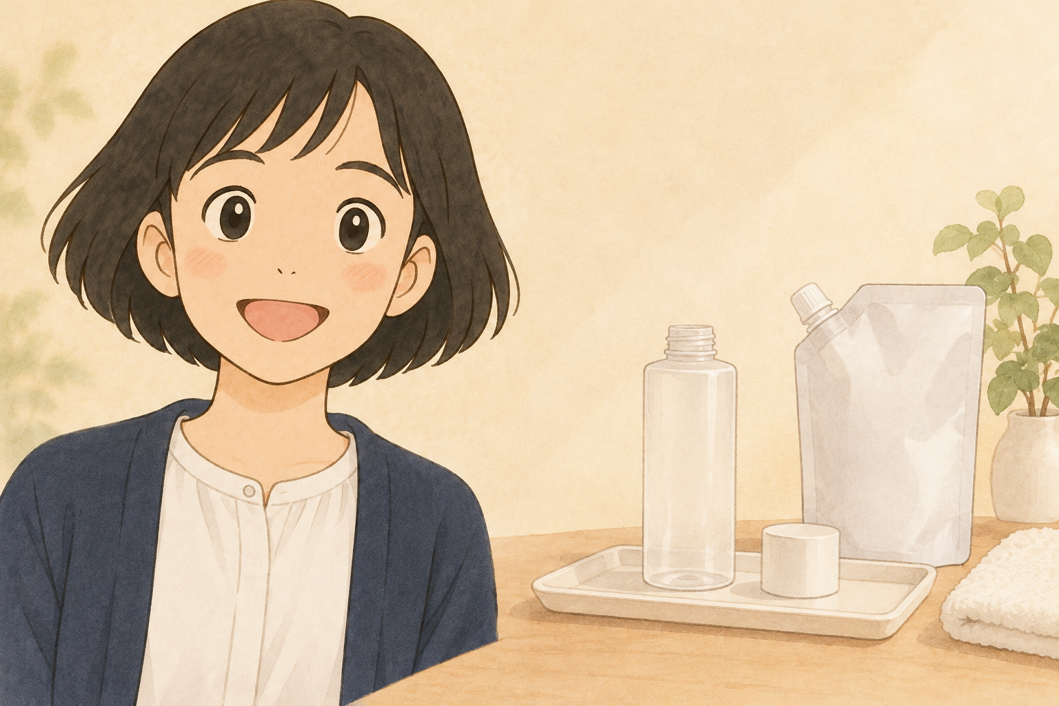 化粧水の詰め替え、ボトルが乾かないときは?洗う前に決めたい段取り